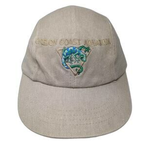 Sansegal Baseball Cap Beige Oregon Coast Aquarium Gecko Hat OS Adjustable